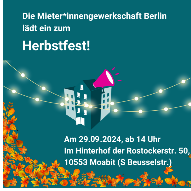 Herbstfest am 29.09., 14 Uhr